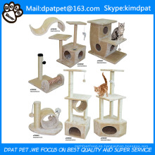 Sisal Scratch Posts Deluxe DIY Cat Tree con juguetes de cuerda de escalada